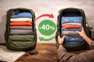 فن الترتيب الذكي للحقيبة: كيف توفر 40% من مساحة حقيبة الظهر؟