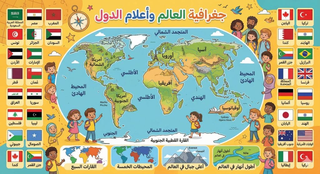 جغرافيا العالم للاطفال