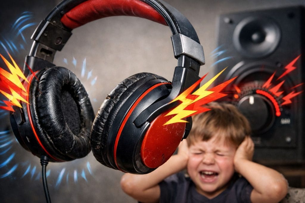 سماعات راس رديئة للأطفال