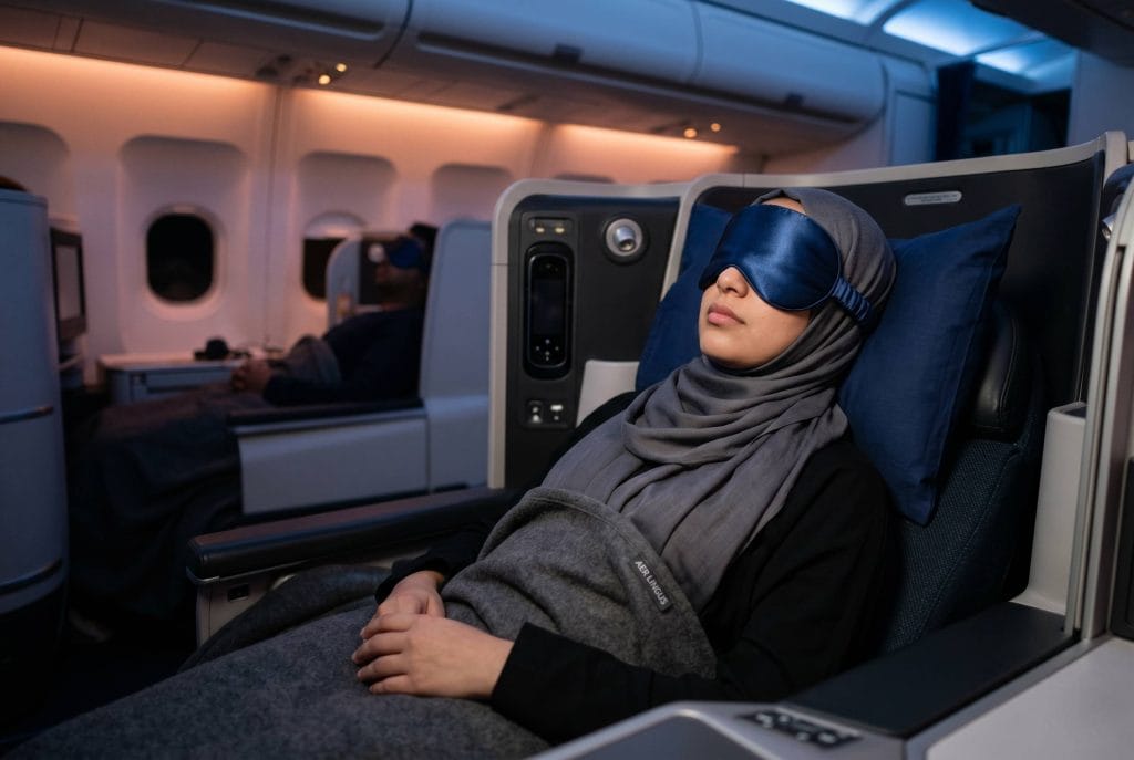 غطاء النوم في السفر