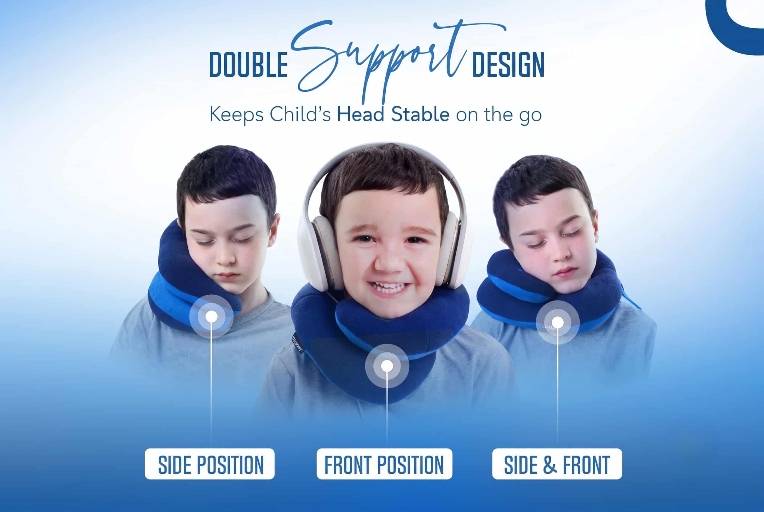 BCOZZY Kids Chin Supporting Travel Pillow